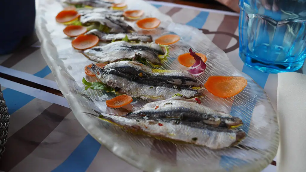 Traditional food of Cinque Terre: Anchovies in Monterosso