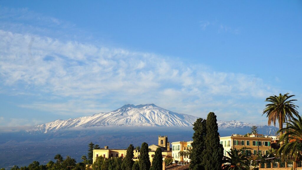 Etna volcano in Sicily