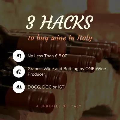 how to buy wine in italy
