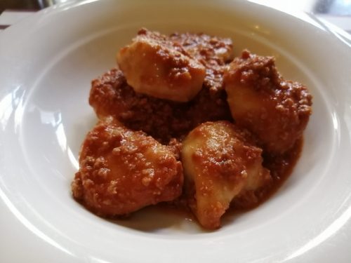 Tordelli typical stuffed pasta of Lucca, Tuscany