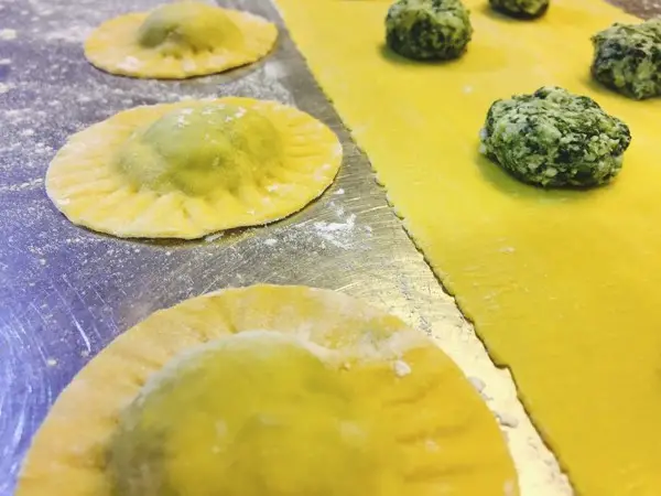 Agnolotti stuffed pasta from Piedmont