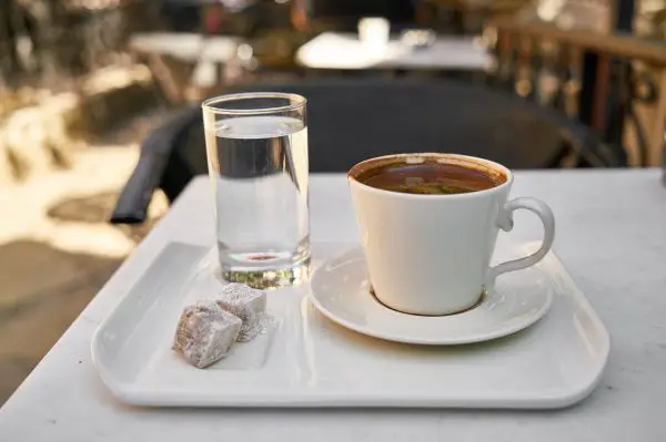 Water before or after espresso?