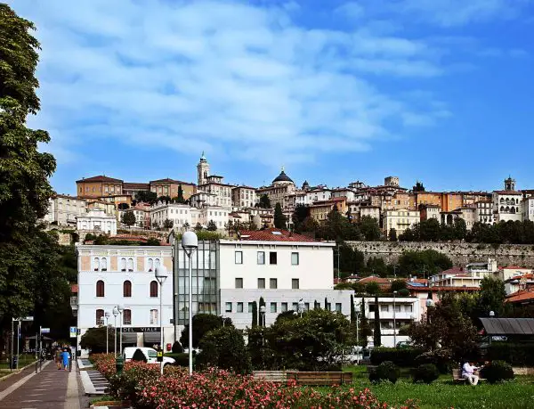 Città Alta view from downtown